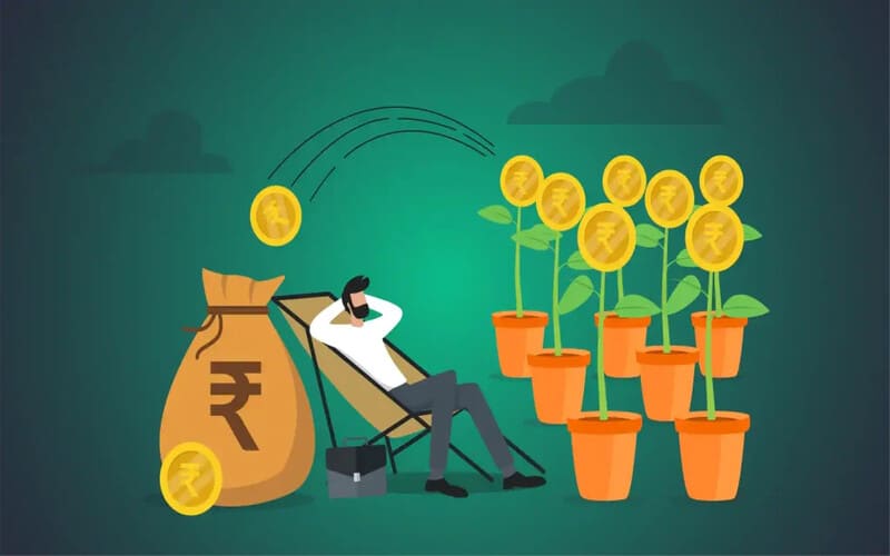 Nhờ thu nhập thụ động, dù người đàn ông nghỉ ngơi, tiền vẫn tự sinh sôi